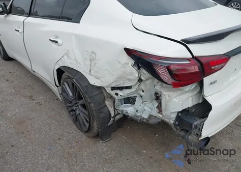 2018 Infiniti Q50 3.0T Red Sport 400 z USA, uszkodzony, nr VIN JN1FV7AR4JM480364